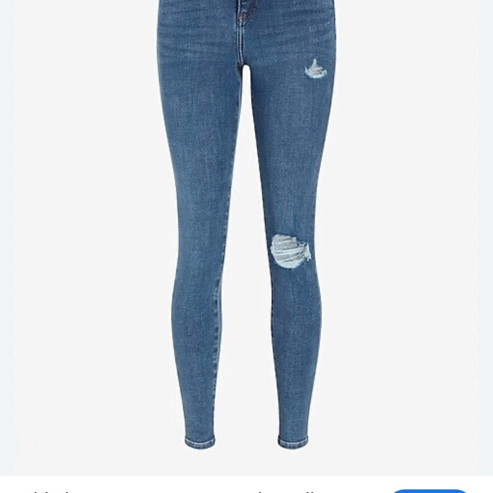 NWOT Express skinny mid rise four way hyper stretch skinny jeans